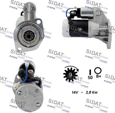 Sidat S12HT0817A2 - Motorino d'avviamento autozon.pro