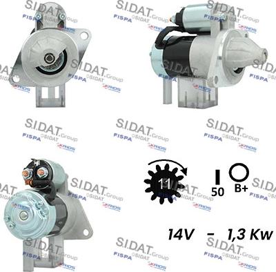 Sidat S12HT0310A2 - Motorino d'avviamento autozon.pro