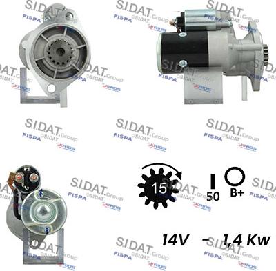 Sidat S12HT0312A2 - Motorino d'avviamento autozon.pro