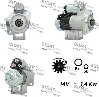 Sidat S12HT0204A2 - Motorino d'avviamento autozon.pro