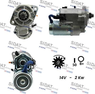 Sidat S12HY0109A2 - Motorino d'avviamento autozon.pro