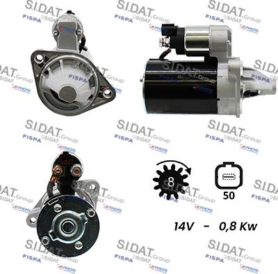 Sidat S12HY0772 - Motorino d'avviamento autozon.pro