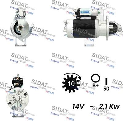 Sidat S12LU0495A2 - Motorino d'avviamento autozon.pro