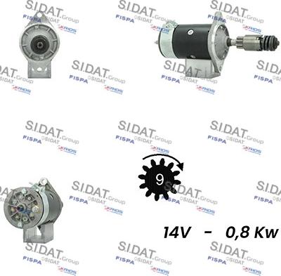 Sidat S12LU0456A2 - Motorino d'avviamento autozon.pro