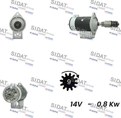 Sidat S12LU0640A2 - Motorino d'avviamento autozon.pro