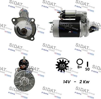 Sidat S12LU0194A2 - Motorino d'avviamento autozon.pro