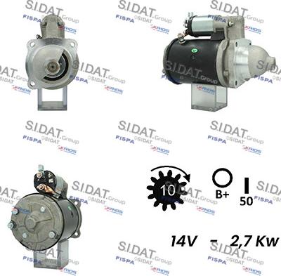 Sidat S12LU0291A2 - Motorino d'avviamento autozon.pro