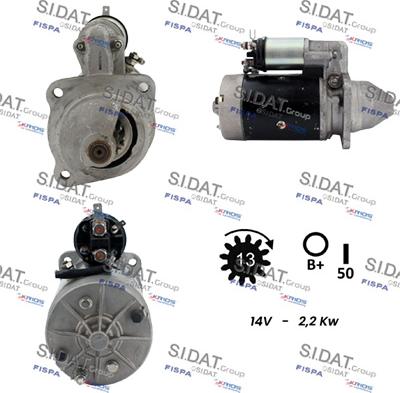 Sidat S12LU0298 - Motorino d'avviamento autozon.pro