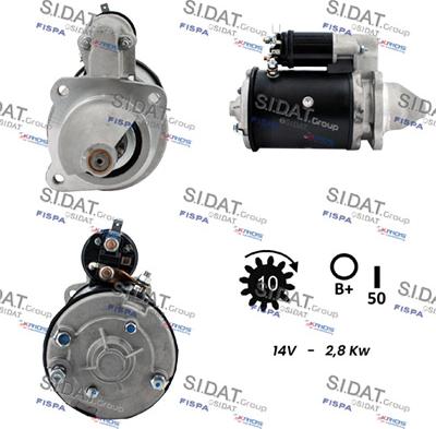 Sidat S12LU0292A2 - Motorino d'avviamento autozon.pro