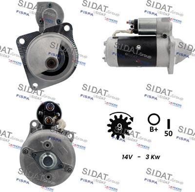 Sidat S12MA0106A2 - Motorino d'avviamento autozon.pro