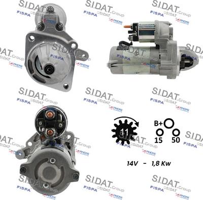 Sidat S12MA0112 - Motorino d'avviamento autozon.pro