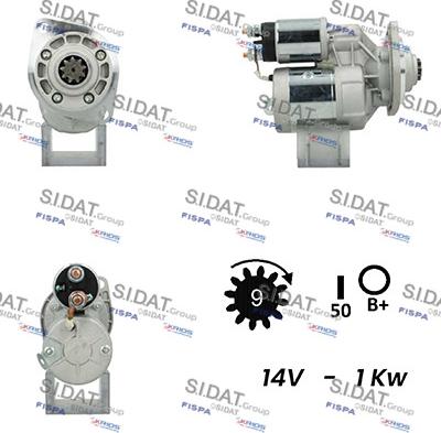 Sidat S12MG0353A2 - Motorino d'avviamento autozon.pro