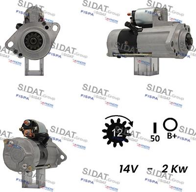 Sidat S12MH0491A2 - Motorino d'avviamento autozon.pro