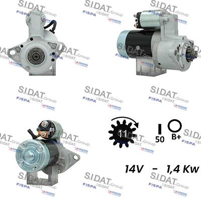 Sidat S12MH0498A2 - Motorino d'avviamento autozon.pro