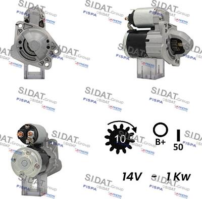 Sidat S12MH0408 - Motorino d'avviamento autozon.pro