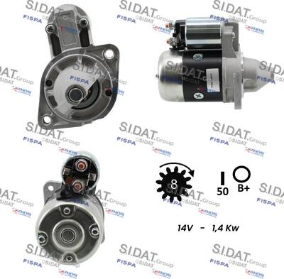 Sidat S12MH0546A2 - Motorino d'avviamento autozon.pro