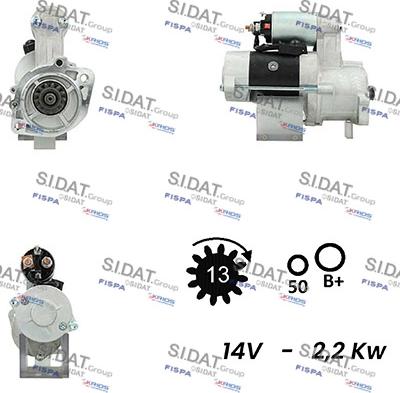 Sidat S12MH0548A2 - Motorino d'avviamento autozon.pro