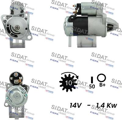 Sidat S12MH0542A2 - Motorino d'avviamento autozon.pro