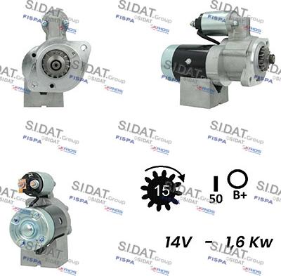 Sidat S12MH0562A2 - Motorino d'avviamento autozon.pro