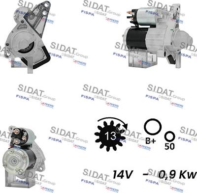 Sidat S12MH0689A2 - Motorino d'avviamento autozon.pro