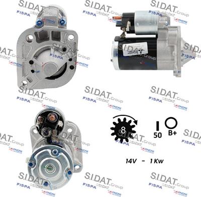 Sidat S12MH0687 - Motorino d'avviamento autozon.pro