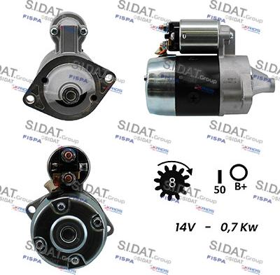 Sidat S12MH0042A2 - Motorino d'avviamento autozon.pro