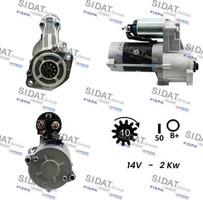 Sidat S12MH0056A2 - Motorino d'avviamento autozon.pro