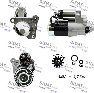 Sidat S12MH0053A2 - Motorino d'avviamento autozon.pro