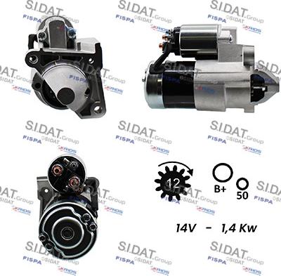 Sidat S12MH0063A2 - Motorino d'avviamento autozon.pro