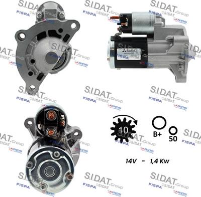 Sidat S12MH0005 - Motorino d'avviamento autozon.pro