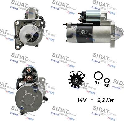 Sidat S12MH0150A2 - Motorino d'avviamento autozon.pro