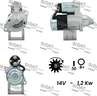 Sidat S12MH0157A2 - Motorino d'avviamento autozon.pro