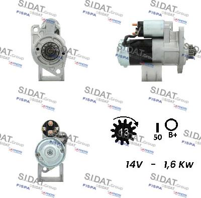 Sidat S12MH0161A2 - Motorino d'avviamento autozon.pro