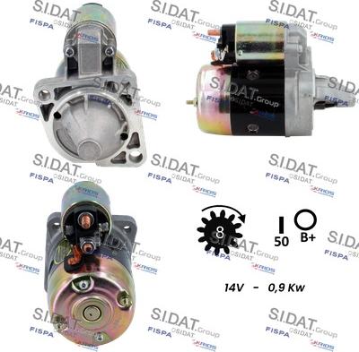 Sidat S12MH0849 - Motorino d'avviamento autozon.pro