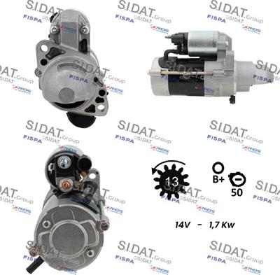 Sidat S12MH0866 - Motorino d'avviamento autozon.pro