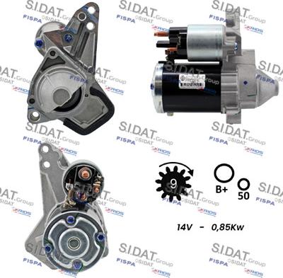 Sidat S12MH0828 - Motorino d'avviamento autozon.pro