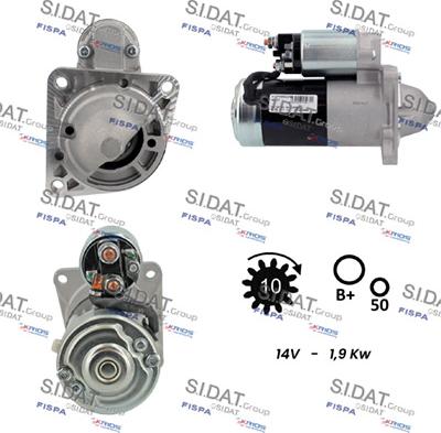 Sidat S12MH0822A2 - Motorino d'avviamento autozon.pro