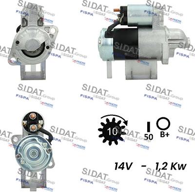 Sidat S12MH0209A2 - Motorino d'avviamento autozon.pro