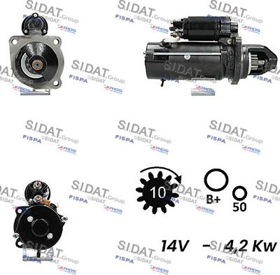 Sidat S12ML0488A2 - Motorino d'avviamento autozon.pro