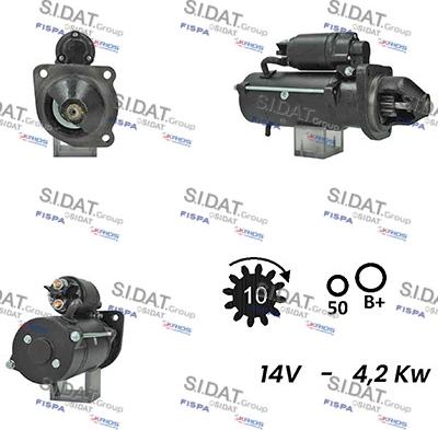 Sidat S12ML0663A2 - Motorino d'avviamento autozon.pro