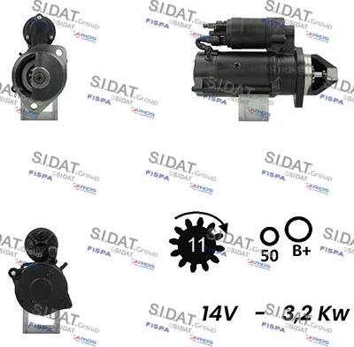 Sidat S12ML0667A2 - Motorino d'avviamento autozon.pro