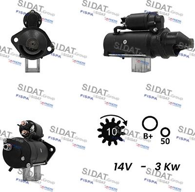 Sidat S12ML0683A2 - Motorino d'avviamento autozon.pro