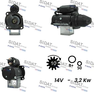 Sidat S12ML0671A2 - Motorino d'avviamento autozon.pro