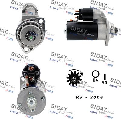 Sidat S12ML0390 - Motorino d'avviamento autozon.pro