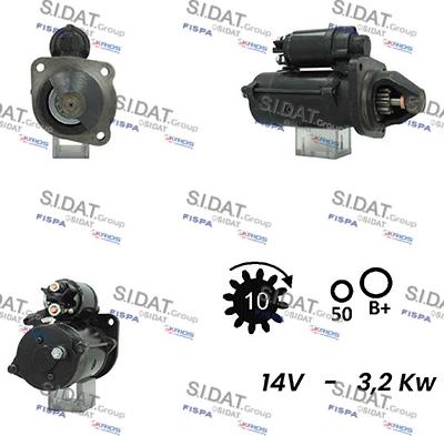 Sidat S12ML0388A2 - Motorino d'avviamento autozon.pro