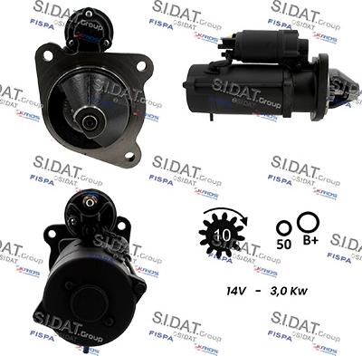 Sidat S12ML0370 - Motorino d'avviamento autozon.pro