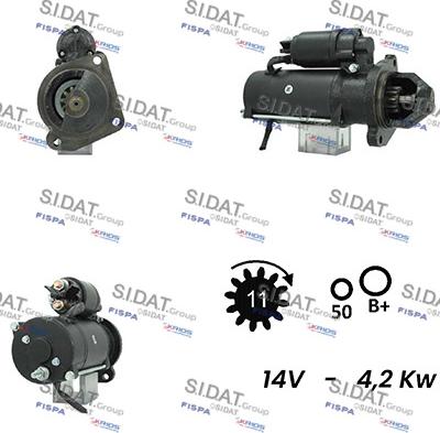 Sidat S12ML0299A2 - Motorino d'avviamento autozon.pro