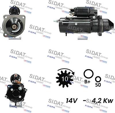 Sidat S12ML0292A2 - Motorino d'avviamento autozon.pro