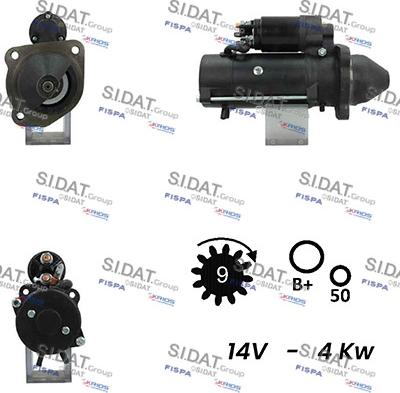 Sidat S12ML0265A2 - Motorino d'avviamento autozon.pro