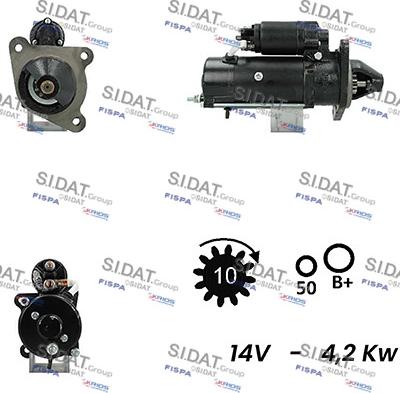 Sidat S12ML0284A2 - Motorino d'avviamento autozon.pro